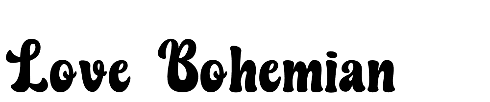 love_bohemian font family download free