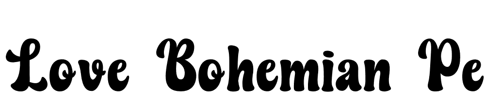 Love-Bohemian-Personal-Use font family download free