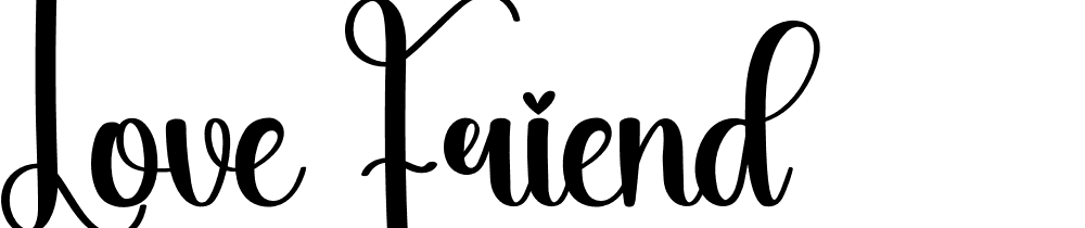 Love-Friend font family download free