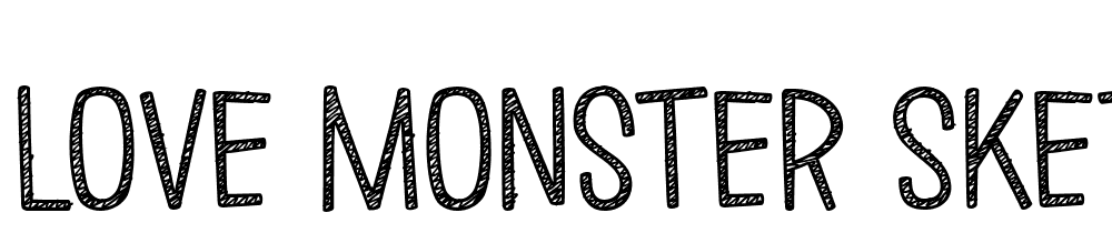 love_monster_sketched font family download free