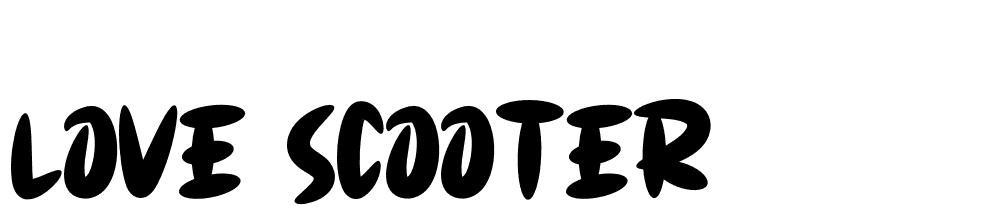 love_scooter font family download free