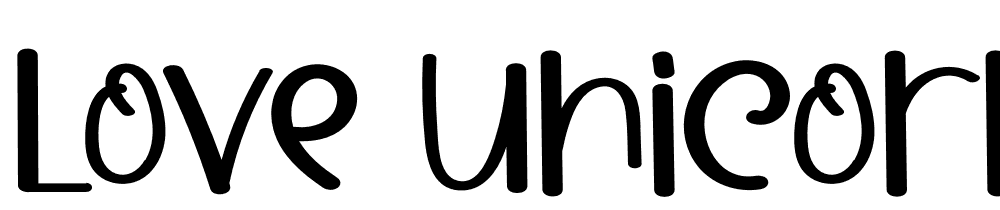 love_unicorn font family download free