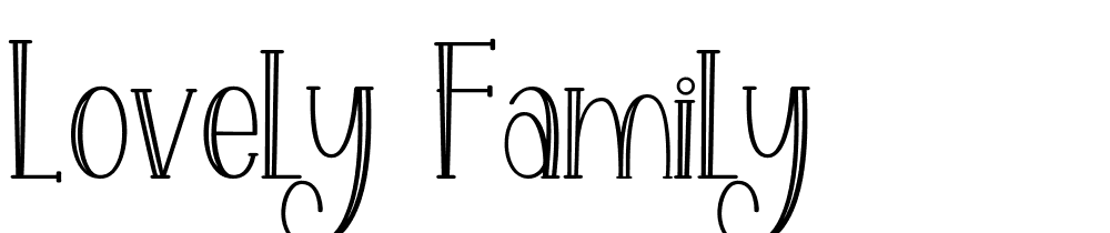 Lovely-family font family download free