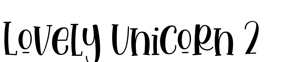 lovely_unicorn_2 font family download free