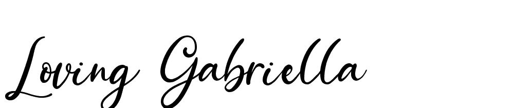 Loving Gabriella font family download free