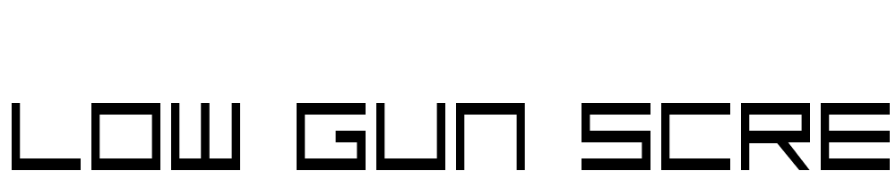 Low-Gun-Screen font family download free