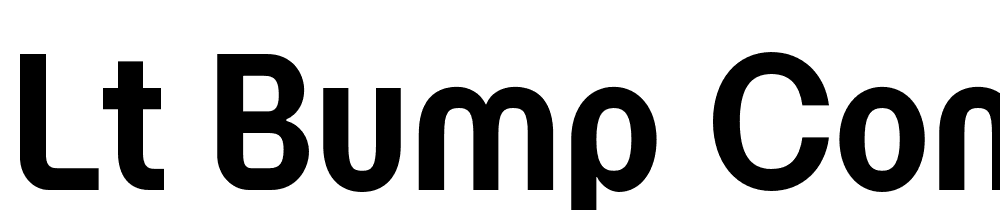 LT-Bump-Condensed-Bold font family download free