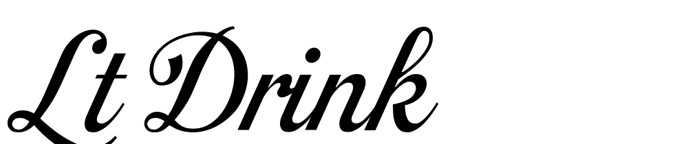 LT Drink font family download free