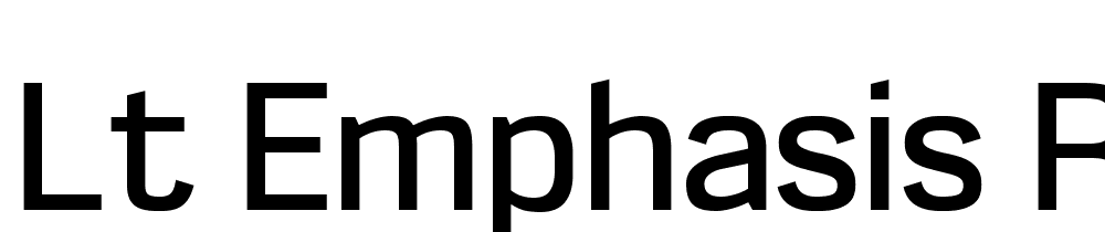 LT-Emphasis-Regular font family download free