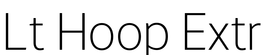 LT-Hoop-Extra-Light font family download free