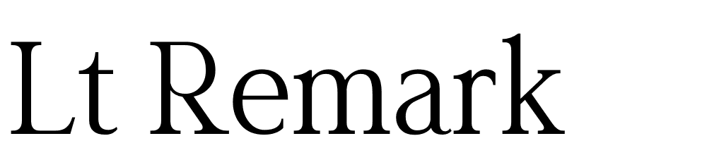 LT-Remark font family download free