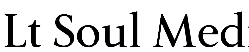 LT-Soul-Medium font family download free