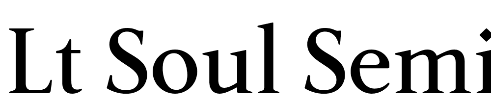 LT-Soul-Semi-Bold font family download free