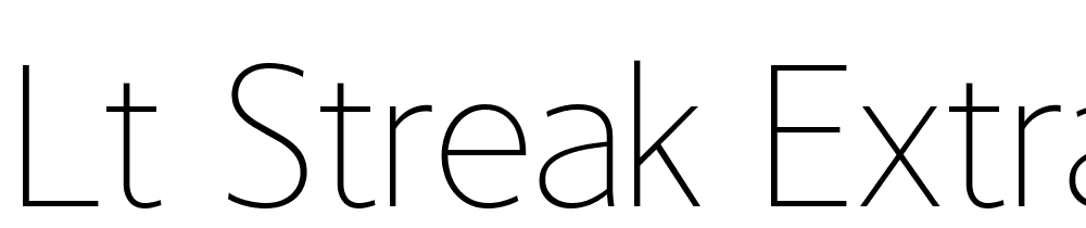 LT-Streak-Extra-Light font family download free