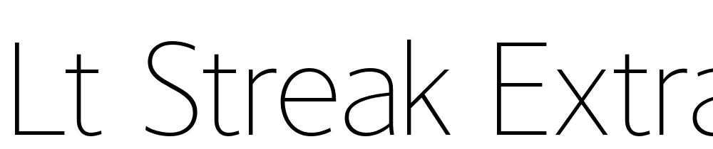 LT-Streak-Extra-Light font family download free