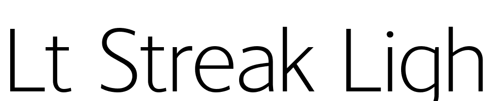 LT-Streak-Light font family download free