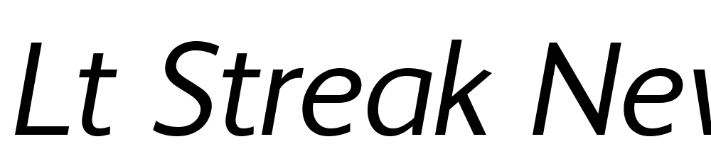 LT-Streak-News-Italic font family download free