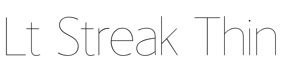 LT-Streak-Thin font family download free