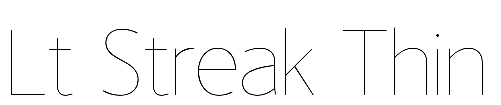 LT-Streak-Thin font family download free