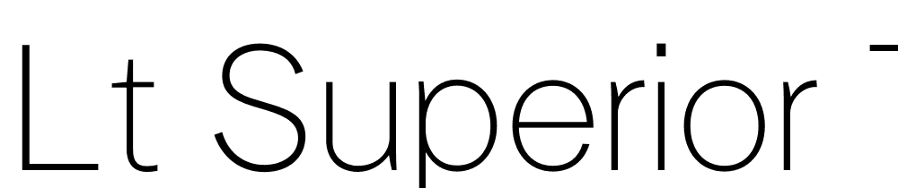 LT-Superior-Thin font family download free