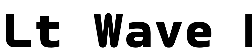 LT-Wave-Mono-Black font family download free