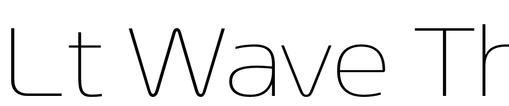 LT-Wave-Thin font family download free