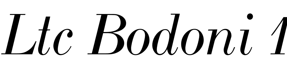 Ltc Bodoni 175 font family download free