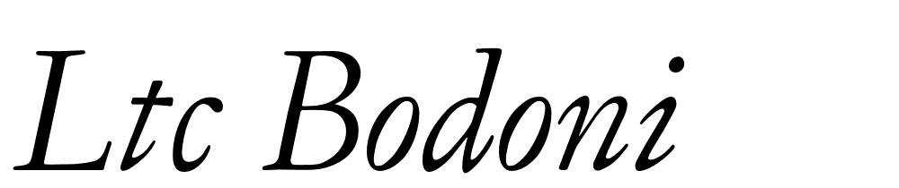 Ltc Bodoni font family download free