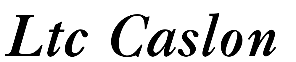 LTC-Caslon-Pro-Bold-Italic font family download free