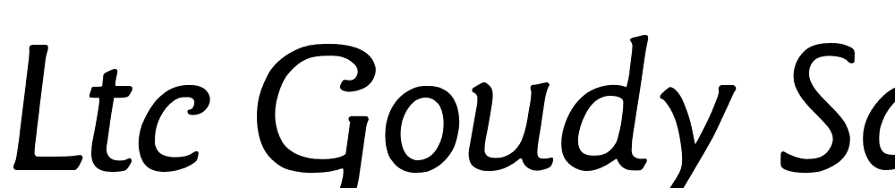 Ltc Goudy Sans font family download free