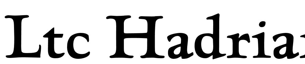 LTC-Hadriano-Pro font family download free