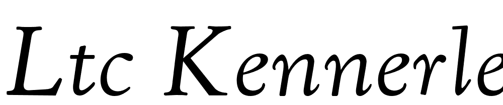 LTC-Kennerley-Pro-Italic font family download free