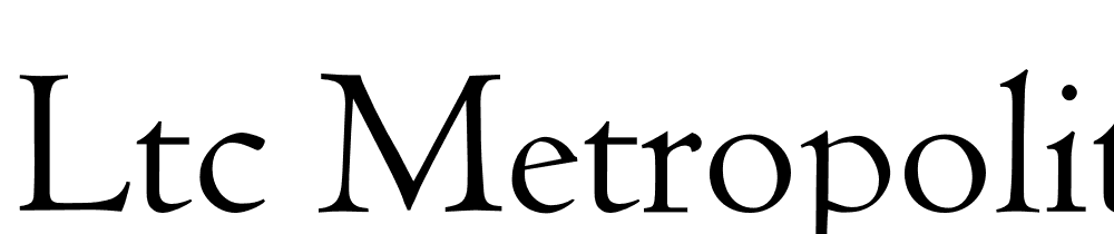 LTC-Metropolitan-Pro font family download free