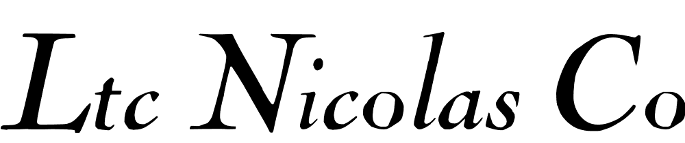 LTC-Nicolas-Cochin-Pro-Italic font family download free