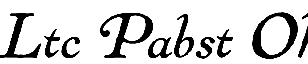 Ltc Pabst Oldstyle font family download free