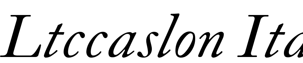 LTCCaslon-Italic font family download free