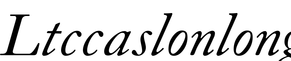 LTCCaslonLong-Italic font family download free