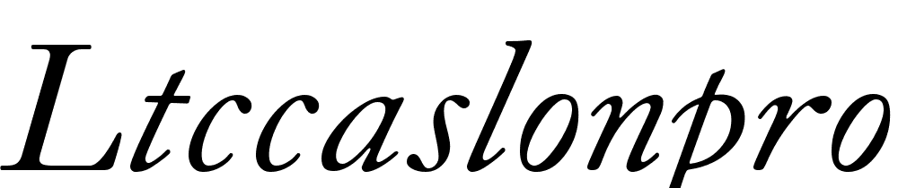 LTCCaslonPro-Italic font family download free