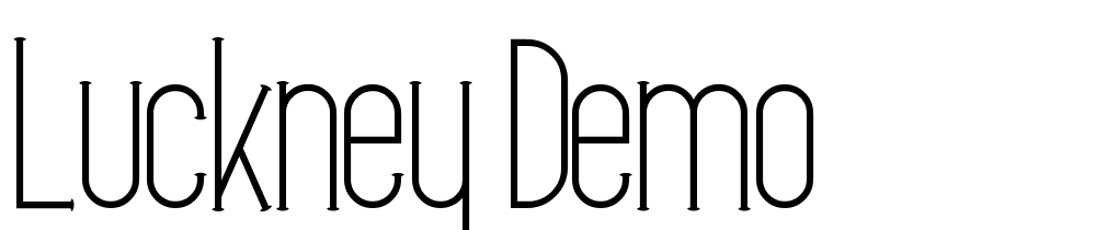 Luckney-Demo font family download free