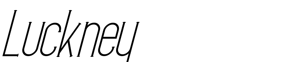 Luckney font family download free