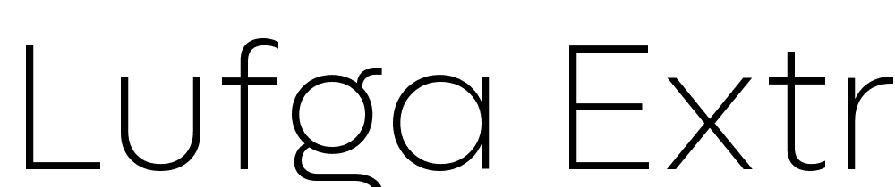 Lufga-ExtraLight font family download free