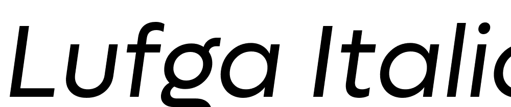 Lufga-Italic font family download free