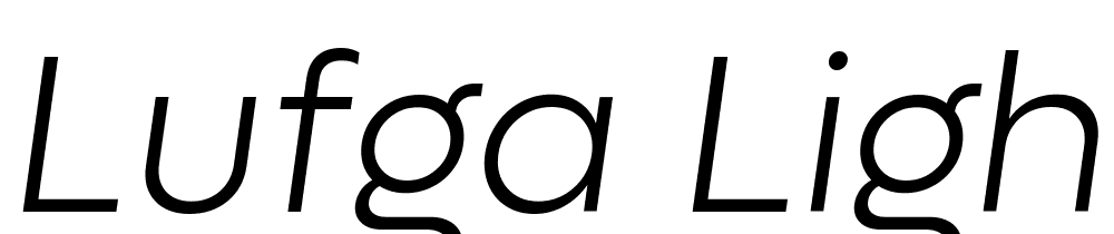 Lufga-Light-Italic font family download free