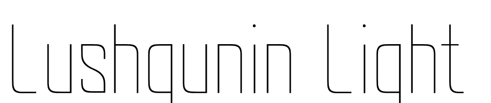 Lushgunin-Light font family download free