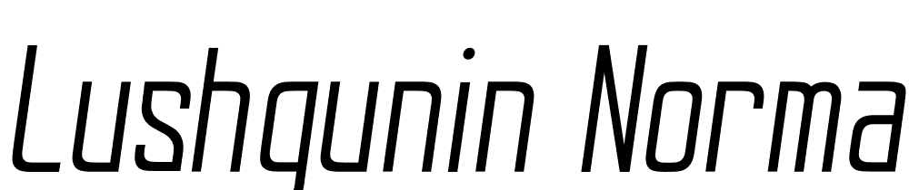 Lushgunin-Normal-Italic font family download free