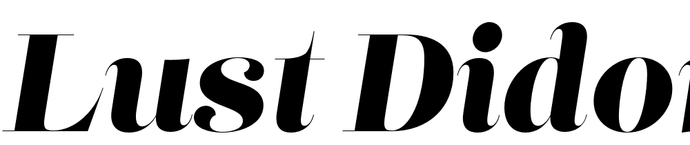 Lust-Didone-Display-Italic font family download free