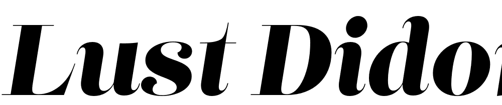 Lust-Didone-Italic font family download free