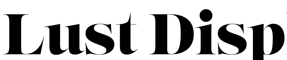 Lust-Display font family download free