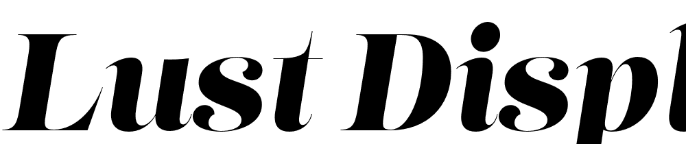 Lust-Display-Italic font family download free