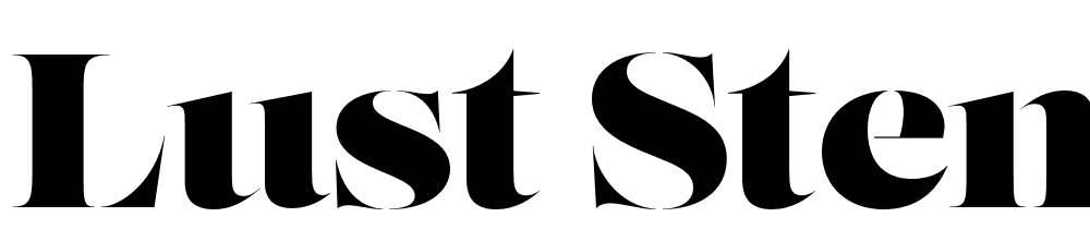 Lust-Stencil-Fine font family download free